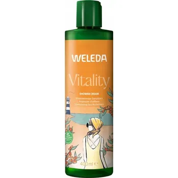Koupelová kosmetika Weleda Vitality Krémový sprchový gel s rakytníkem, 400 ml