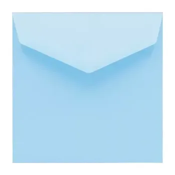 Obálka Poštovní obálka svetlě modrá 155x155mm