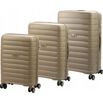 Pierre Cardin sada tří cestovních kufrů na kolečkách, materiál ABS, zámek