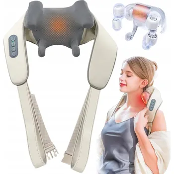Masážní přístroj MASÁŽNÍ PŘÍSTROJ NA KRK, ŠÍJI, ZÁDA A CELÉ TĚLO S NAHŘÍVÁNÍM - MASÁŽNÍ PÁS SHIATSU NA ZÁDA