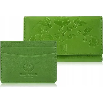 Peněženka Paolo Peruzzi peněženka z pravé kůže zelená - dámská
