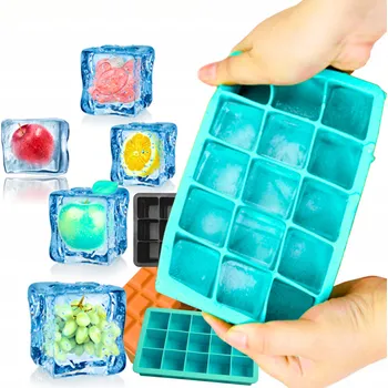 Tvořítko na led FORMA SILIKONOWA DO LODU FORMIČKY NA LED na 15 KOSTEK