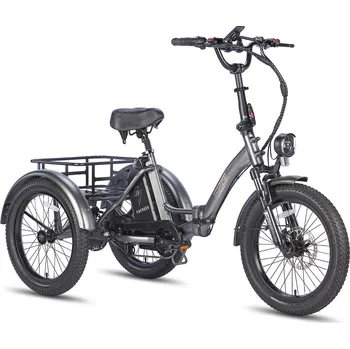 Skládací kolo FAFREES Elektrická nákladní tříkolka Fafrees F20 Mate s baterií 48V 18,2Ah ŠEDÁ 2025