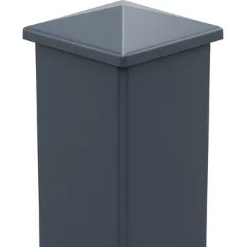 Plotový sloupek Cais Tower 1,1 m ocelový sloupek s plotnou v Ral 7016 antracit