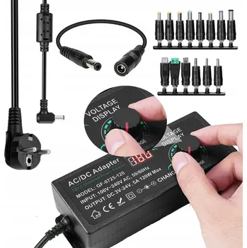 Univerzální nastavitelný DC napájecí zdroj 3-24V 5A Potenciometr AC 100-220V 120W