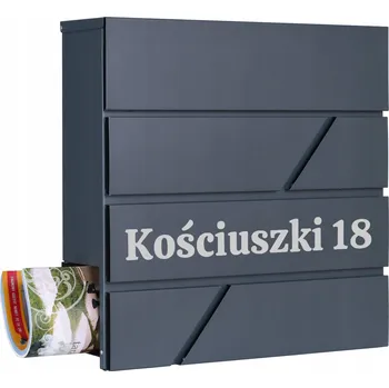 Poštovní schránka Poštovní schránka Gockowiak s držákem na noviny, šedá