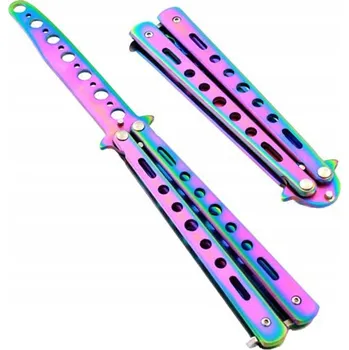 Kuchyňský nůž NŮŽ MOTÝLKOVÝ NŮŽ PRO TRÉNINK - TUPÝ MOTÝLEK