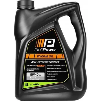 Motorový olej PROFIPOWER 4CAR OIL 5W40 EXTREME PROTECT C3 4L