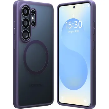 Pouzdro na mobilní telefon Torras Guardian Magnetic Series Samsung Galaxy S26 Ultra tmavě fialová