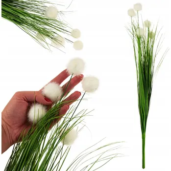 umělá květina TRÁVA VE SVAZKU UMĚLÁ PAMPASOVÁ DEKORATIVNÍ PAMPASY NA DRÁTKU 75 CM
