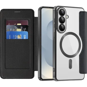 Pouzdro na mobilní telefon Techsuit knížkové pouzdro SmartMag pro Samsung Galaxy S26 Plusčerné