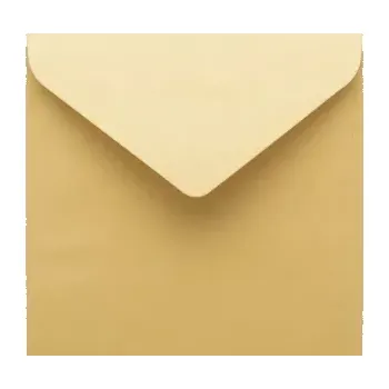 Obálka Poštovní obálka zlatá 155x155mm