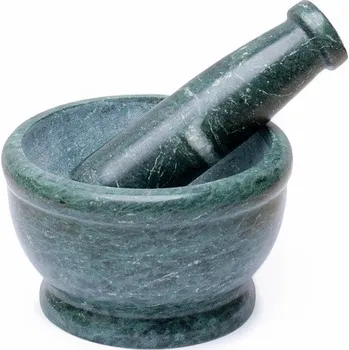 Vonný olej Hmoždíř z přírodního serpentinu na drcení vykuřovadel a bylinek ø cca 12 cm