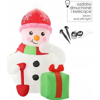 Obraz Sob nafukovací vánoční dekorace LED 135 cm