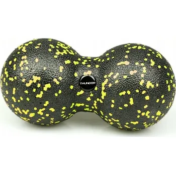 Masážní váleček s výstupky Thunder 16 cm x 8 cm černý