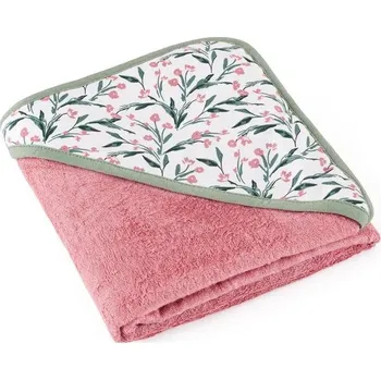 Dětské zboží PETITEMARS PETITE&MARS Osuška bambusová s kapucí Loulou Pink Meadow 100 x cm