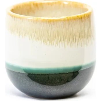 Květináč Keramický obal Freo 6 cm, béžová/zelená