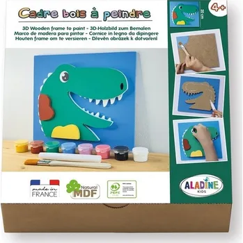 Dřevěný obrázek k dotvoření - Dinosaurus