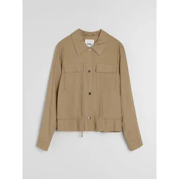 Dámský kabát Sinsay - Košilová bunda - béžová - 354HC-08X - 354HC-08X-XS