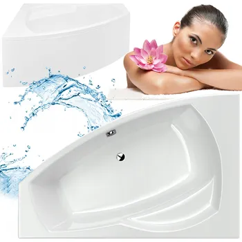 Vana ASYMETRICKÁ ROHOVÁ VANA VOLNĚ STOJÍCÍ/PŘISTĚNNÁ AKRYLÁTOVÁ 150X100 IBIZA