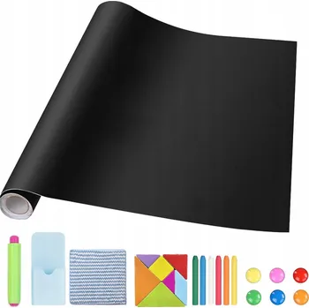 SAMOLEPÍCÍ KŘÍDOVÁ TABULE MAGNETICKÁ 45X100CM DO DĚTSKÝCH POKOJŮ