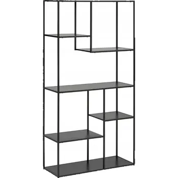 Knihovna ČERNÝ REGÁL Gota 6 POLIC asymetrický LOFT 180cm