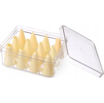 CUKRÁŘSKÉ ŠPIČKY NA ZDOBENÍ DORTŮ, SADA 12 KS SILNÝCH