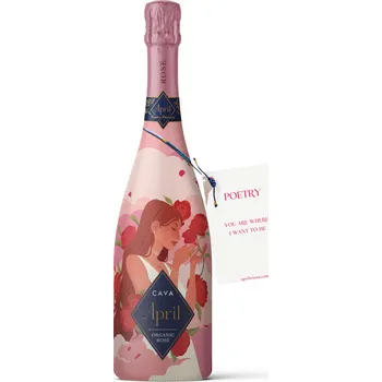 Víno Cava April Organic Brut Rosado, 0,75l