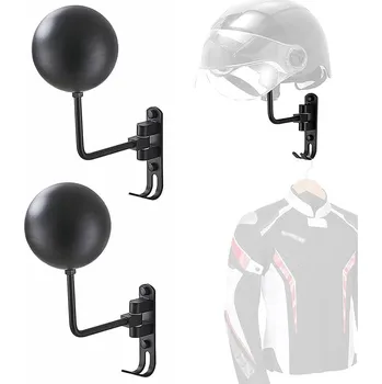 Věšák DRŽÁK VĚŠÁK NA MOTOCYKLOVÁ PŘILBA, CYKLISTICKOU PŘILBU OTOČNÝ S HÁČKEM