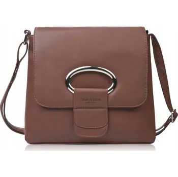 Kabelka Paolo Peruzzi kabelka přes rameno přírodní kůže hnědá