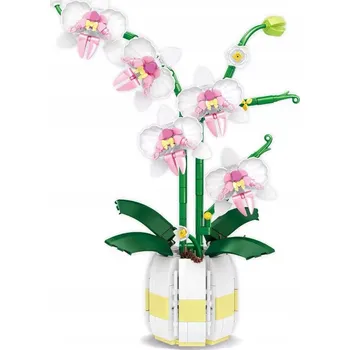 ostatní stavebnice STAVEBNICE KREATIVNÍ KONSTRUKČNÍ KVĚTINY ORCHIDEJ SADA 616 DÍLŮ