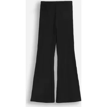 Dámské legíny Dívčí legíny černé dlouhé zvonové kalhoty žebrované 146 Coccodrillo WC6