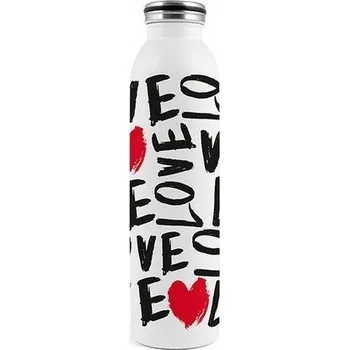 Láhev H&H Lifestyle 8615308 Love termoláhev nerezová 750 ml