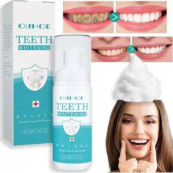 Přípravek na bělení zubů PĚNA NA ČIŠTĚNÍ ZUBŮ, PĚNA NA BĚLENÍ ZUBŮ S JEDLOU SODOU