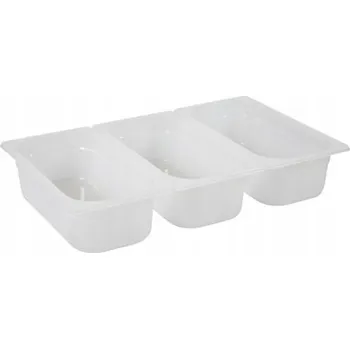 Dóza na potraviny GASTRONOMICKÁ NÁDOBA Z POLYPROPYLENU GN 1/3, HLOUBKA 200 MM, ODOLNÁ
