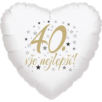 Balónek 40. narozeniny balónek srdce Balonky.cz b85135