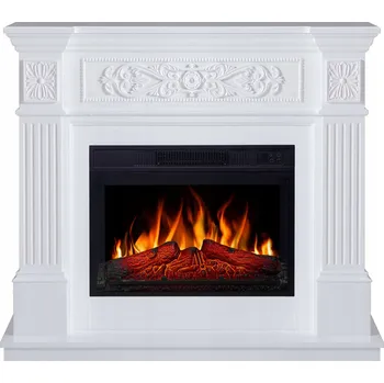 Elektrický volně stojící krb ArtiFlame bílý s funkcí topení 1800 W