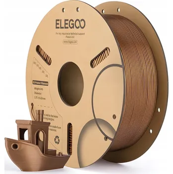 3D tisk Filament Elegoo PLA Červený Bronz Bronzový 1kg UNIVERZÁLNÍ PŘESNÝ ODOLNÝ