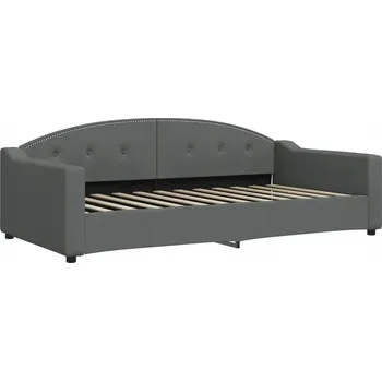 Pohovka Rozkládací pohovka, tmavě šedá, 223 x 110 x 75 cm