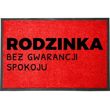Rohožka VCHODOVÁ ROHOŽKA ČERVENÁ 40X60CM VTIPNÁ RODINKA BEZ ZÁRUKY