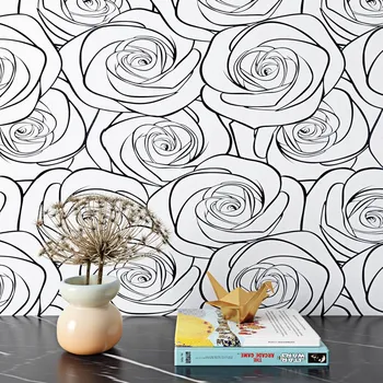 Tapeta Tapeta samolepicí 44,5 cm x 7 m voděodolná, bílá s květinami