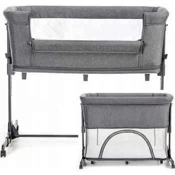 Cestovní postýlka Espiro 70 x 95 cm šedá