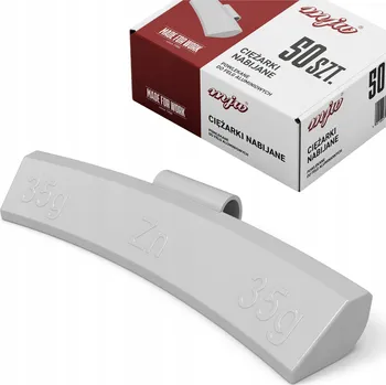 Sada na opravu pneumatiky ZINKOVÉ NABÍJECÍ ZÁVAŽÍ PRO HLINÍKOVÉ RÁFKY ZÁVAŽÍ ALU 35G 50 KS