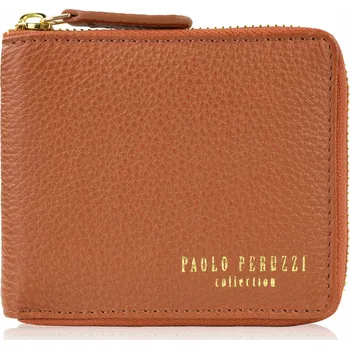 Peněženka Paolo Peruzzi hnědá kožená peněženka - dámská