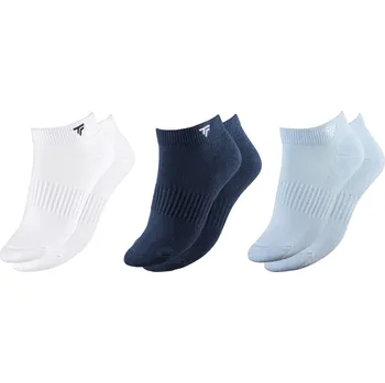 Ponožky Tecnifibre Low Cut 3P - white/marine/glacier Vícebarevný (40-44)