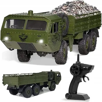 RC model auta VELKÉ Vojenské Auto na Dálkové Ovládání RC 6x6 TERÉNNÍ Náklaďák DÁREK OVLADAČ