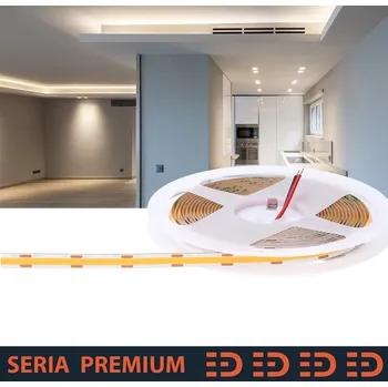 LED páska LED pásek | 12V | COB | 320 LED | neutrální bílá | 800lm | Ra90 | Role 5m