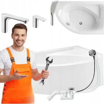 Vana ROHOVÁ VANA 170X110 PRAVÁ S OBKLADEM, VANOVÁ BATERIE, SYFON LAMINART