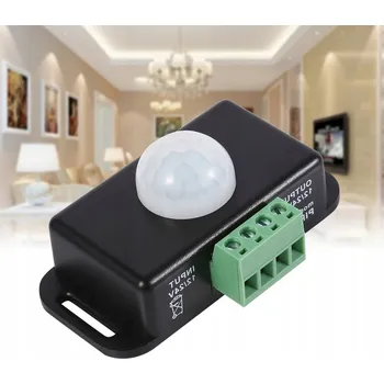 Zabezpečení domácnosti DC 12V 24V 6A Automatický nastavitelný infračervený PIR senzor pohybu