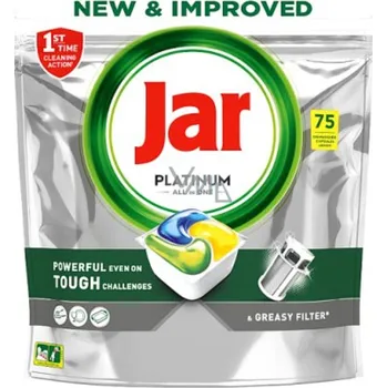 Tableta do myčky Sklenice Platinová Citronová 75 ks